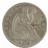 1878 Seated Liberty Half Dollar *Grafitti