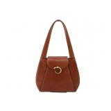 CARTIER Brown Leather Shoulder Bag