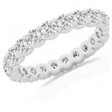 14kt Gold 2.02 ct VS Lab Diamond Eternity Band