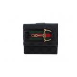 GUCCI Black Sherry Line Jackie Wallet