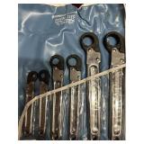 6 pc Eastman KWIK-TITE Ratchet Wrenches