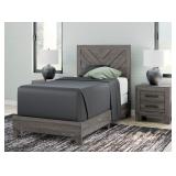 Ashley Twin Chevron Panel Bed Only