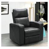 Abbyson Home Black Home Theatre PWR Recliner