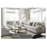 Ashley Mercado XL 95-in Pewter Sofa & Love Seat