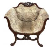 Antique Neo Classical Style Claw Foot Chair