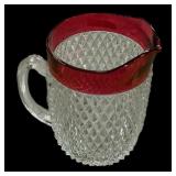 Cranberry Kings Crown Pitcher