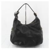 Loewe Embossed Logo Black Shoulder Bag