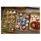 Vintage Christmas ornaments - 3 boxes