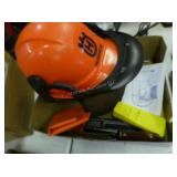 Chainsaw helmet, 2 wedges and file