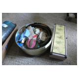 Jewelry box & Tin with contents
