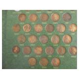 Lincoln Cents Book - Partially filled