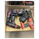 3 cordless drills