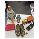 Vintage Items- Figures, Toys, Clogs and Other