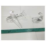 Vintage Douglas DC 3 Glass Airplane Model