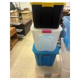 4 Plastic Totes