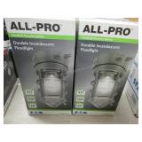 2 ALL-PRO Incandescent Floodlights