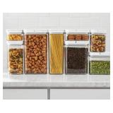 8 piece fliplock storage containers