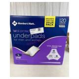 Size large underpads