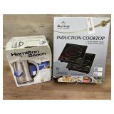 1 Hamilton Beach electric kettle 1 Duxtop