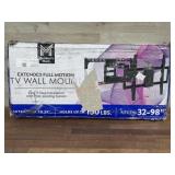 Extended full motion tv wall mount fits TVs