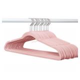 50 Pack Ash Rose Velvet Hangers