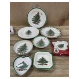 8 pieces Spode mint dishes and salad plates