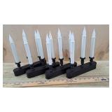 Flat with 4 Window battery operated candles