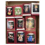 10- Hallmark ornaments  Animals , Clown and misc.