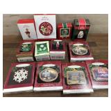 8- Hallmark ornaments Santa, Penguin, and more