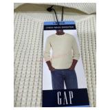 Menï¿½s gap large waffle weave Henley crew neck