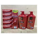 Colgate Optic White 5 Pk, Old Spice Swagger Body