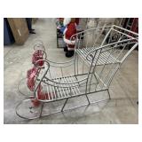 6 foot Metal outdoor sleigh.