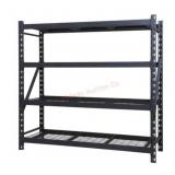 Heavy duty 4 shelf industrial storage rack