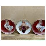 3- Marilyn Monroe collector plates