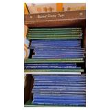 Box of coin collector display books