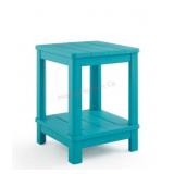 Keter deluxe side table with shelf  - Aqua