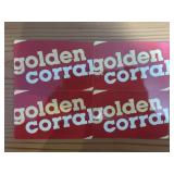 4-$25 Golden Corral gift cards ($100 total value)