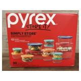 Pyrex 30ct storage bowls