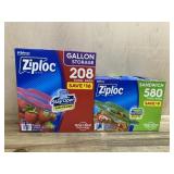 Ziploc gallon and sandwich bags