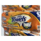 15 rolls paper towels orange pack