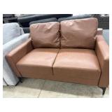 Serta Fletcher Brown leather Loveseat MSRP 799