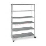 6 tier heavy duty wire shelving