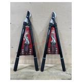 2 husky garden tool sets loppers and pruners