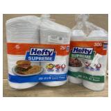 Hefty Plates 250ct & Hefty Bowls 300 ct