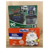 Power Flex Large Yard Bags & Hefty 13 Gallon Tall