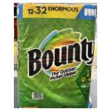 12 Enourmous Rolls Bounty Paper Towels GREEN Top