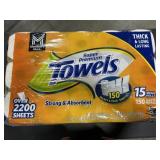 15 MEGA Roll Paper Towels  Orange Top