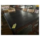 WOOD TABLE WITH BLACK TOP - 60x40