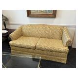 ASSORTED FURNITURE - COUCH WITH GOLD & COPPER LEAF