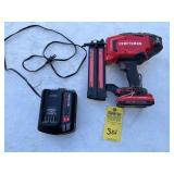 CRAFTSMAN 18 GAUGE BRAD NAILER WITH BATTERY & CHAR